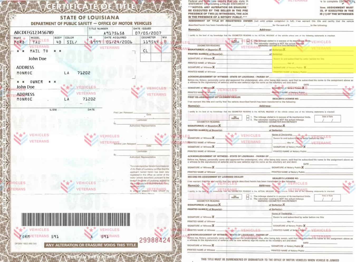 Title Questions For Vehicle Donation In Louisiana