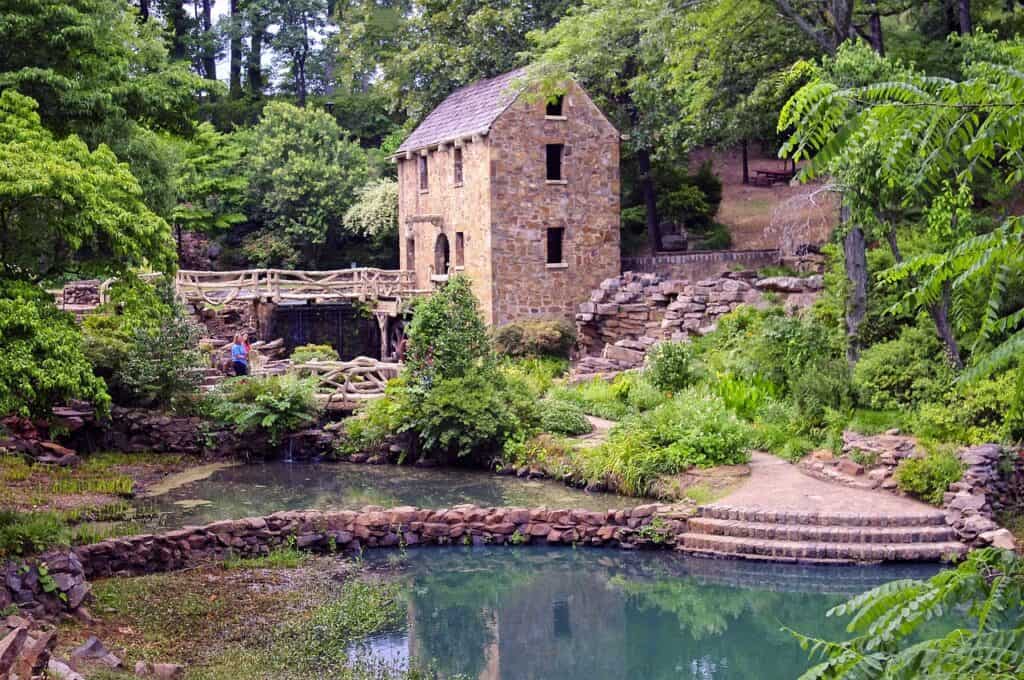 old mill in North Little Rock taken from across the river