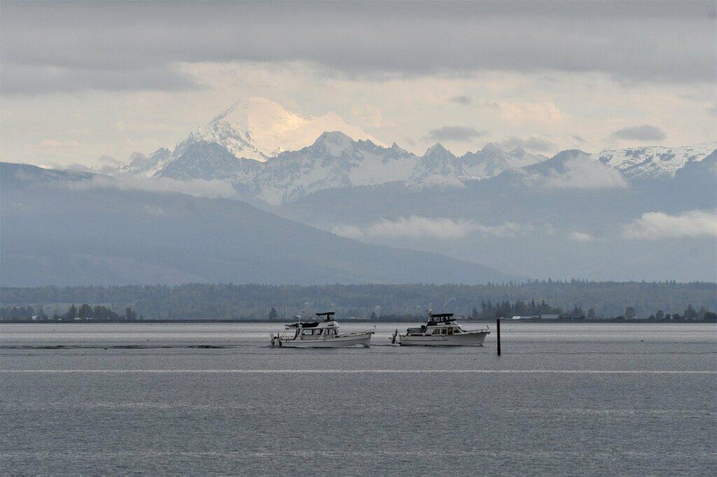 two boats in the water in Washington