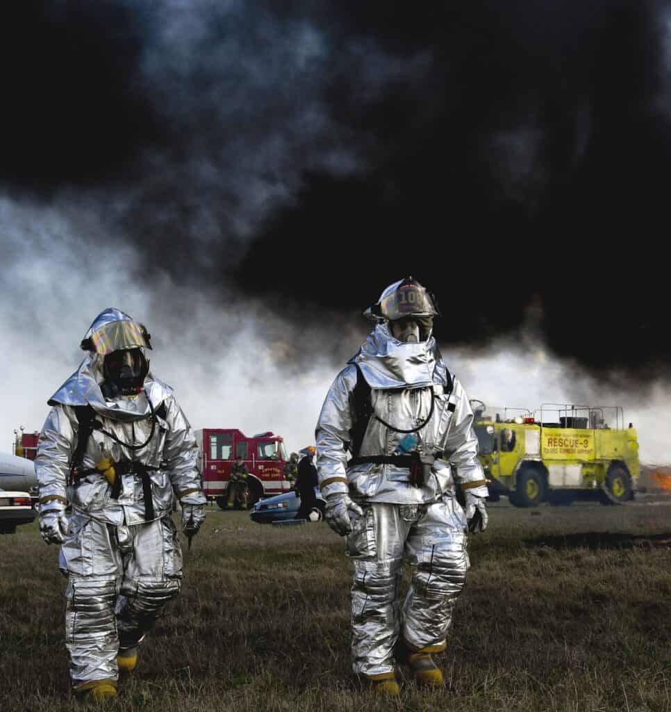 two firemen in Toledo, Ohio