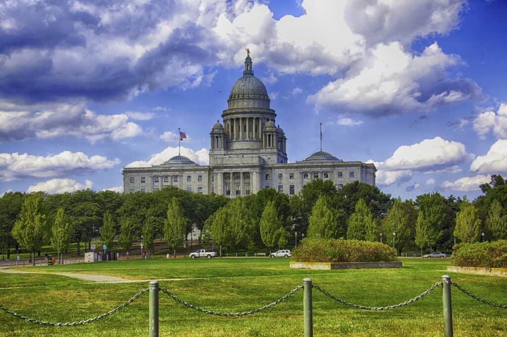 Providence, Rhode Island capitol building during the day