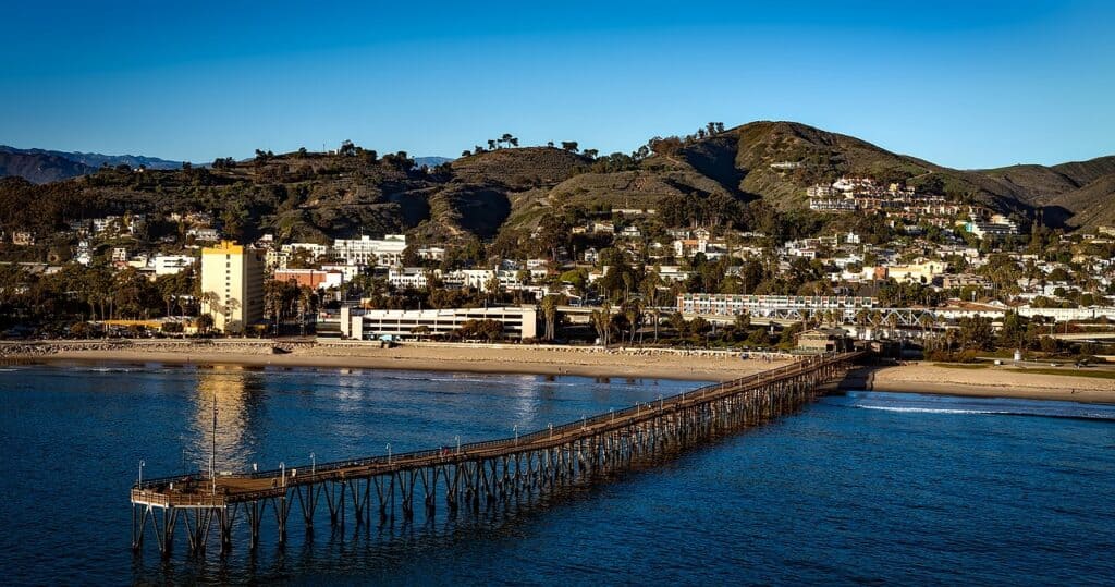 day view of pier in Oxnard, California