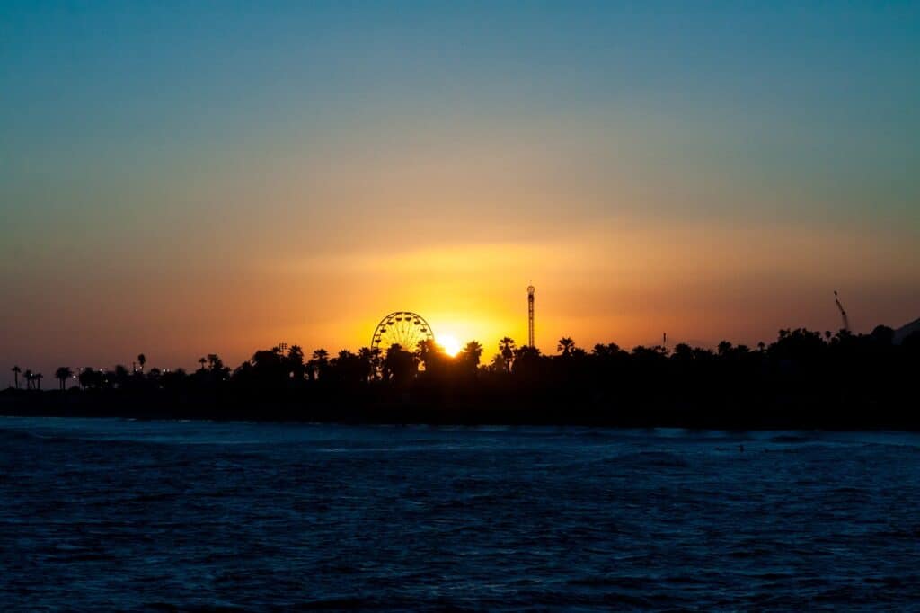 sunset in Ventura, California