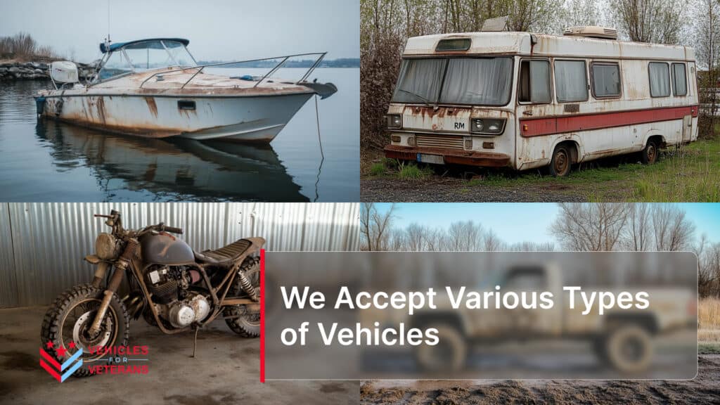 We Accept Various Types of Vehicles
