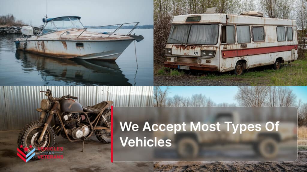 We Accept Most Types Of Vehicles