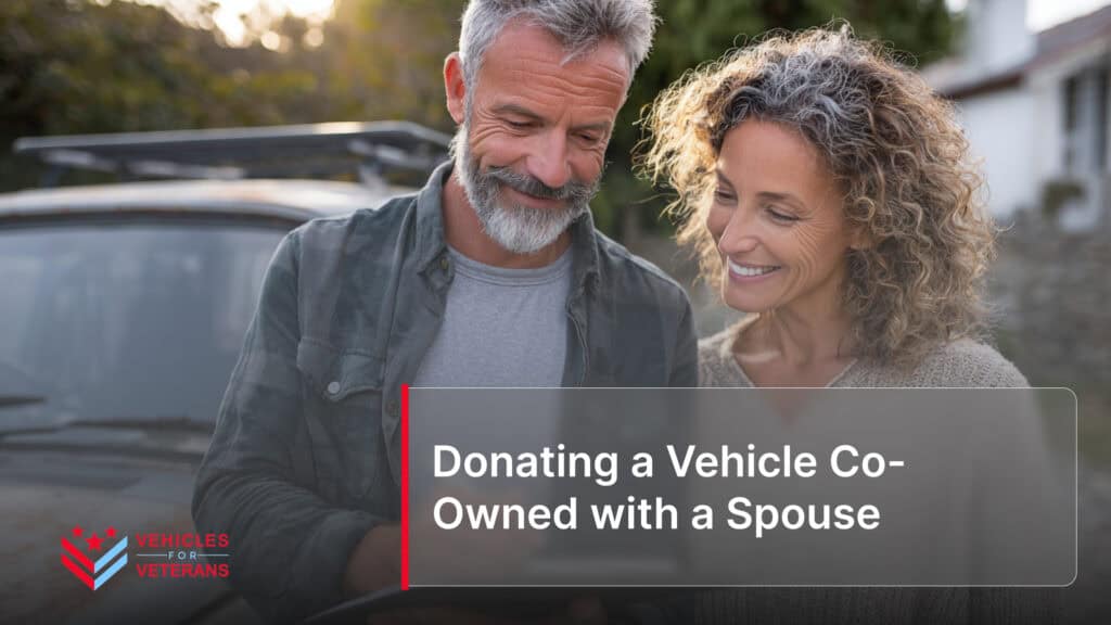 Donating a Vehicle Co-Owned with a Spouse
