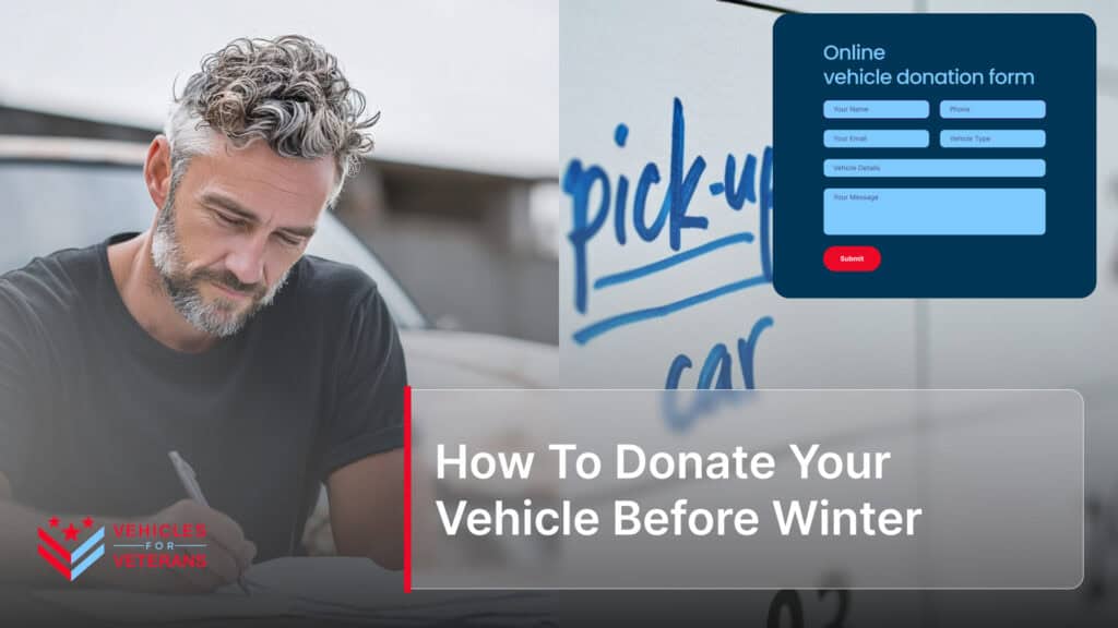 How To Donate Your Vehicle Before Winter