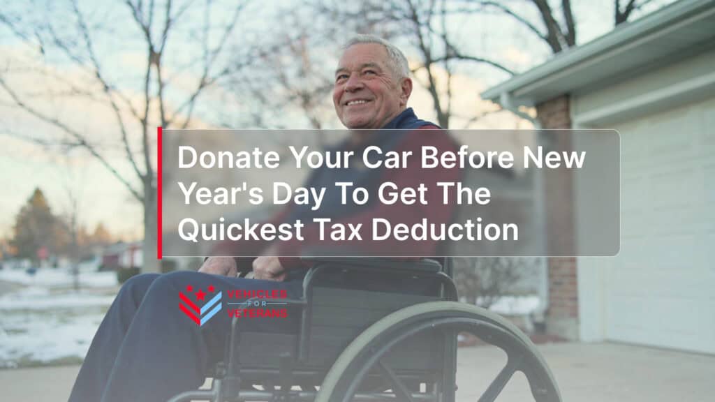 Donate Your Car Before New Year's Day To Get The Quickest Tax Deduction