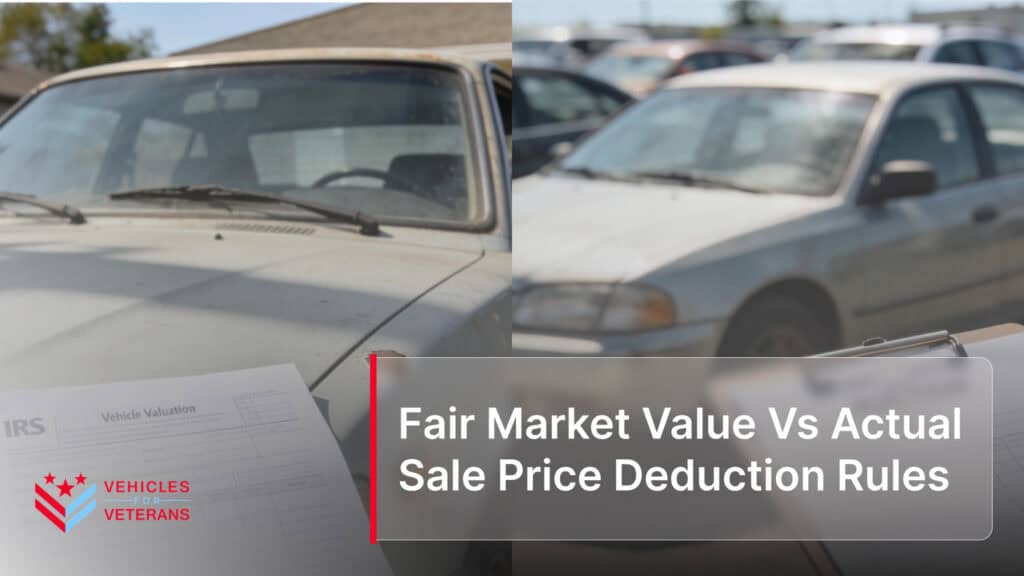 Fair Market Value Vs Actual Sale Price Deduction Rules