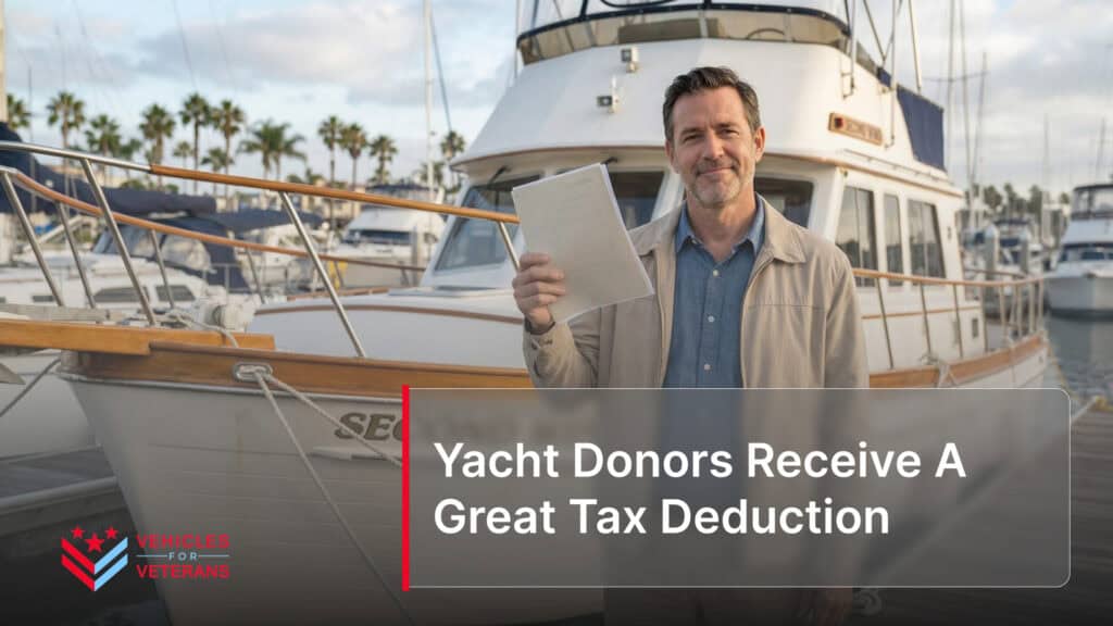 Yacht Donors Receive A Great Tax Deduction