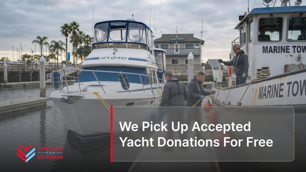 We Pick Up Accepted Yacht Donations For Free
