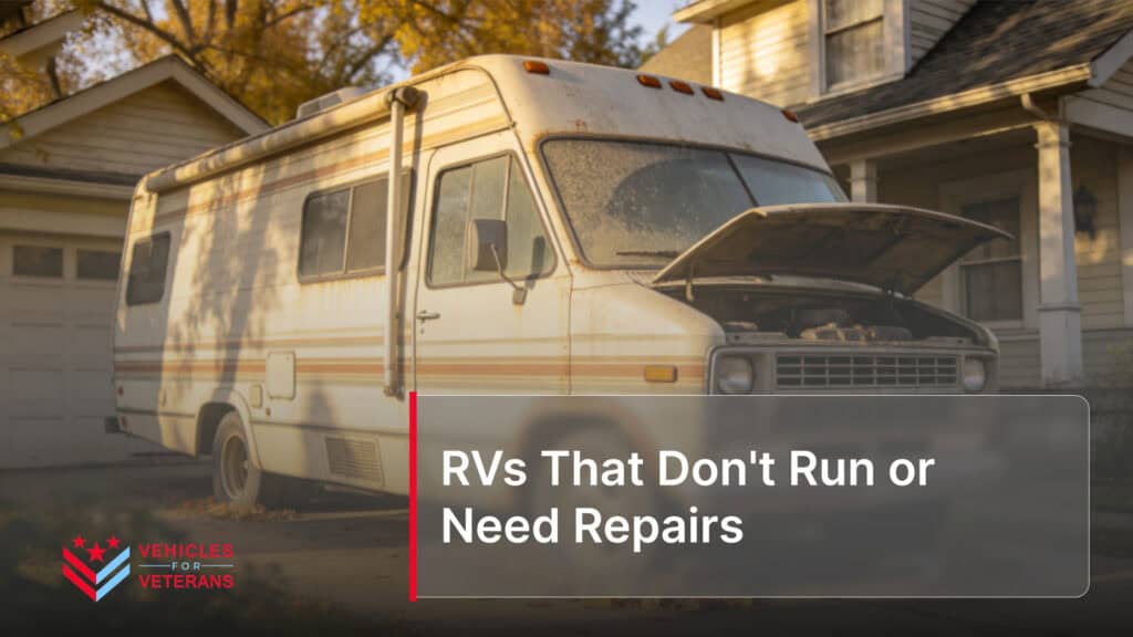 RVs That Don't Run or Need Repairs